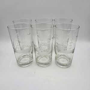 Javit Crystal Clipper Highball Tumbler Glasses